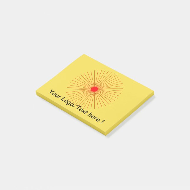 Notas Post-it® sol (En perspectiva)