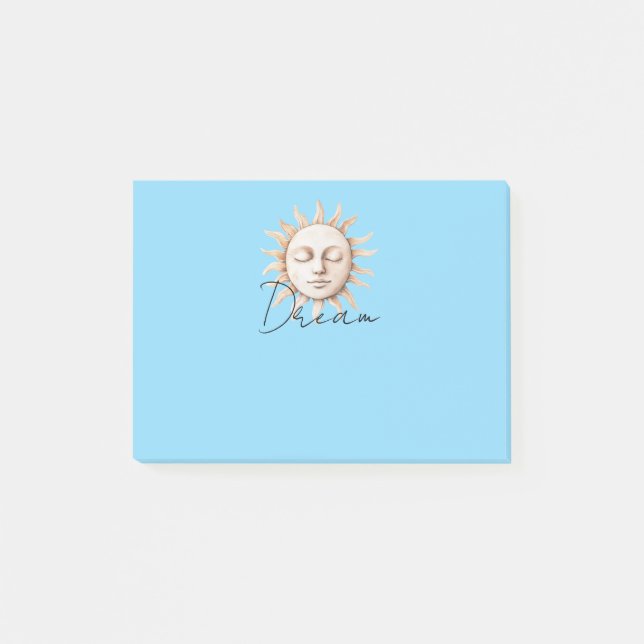 Notas Post-it® Sol siciliano de sueño azul (Anverso)