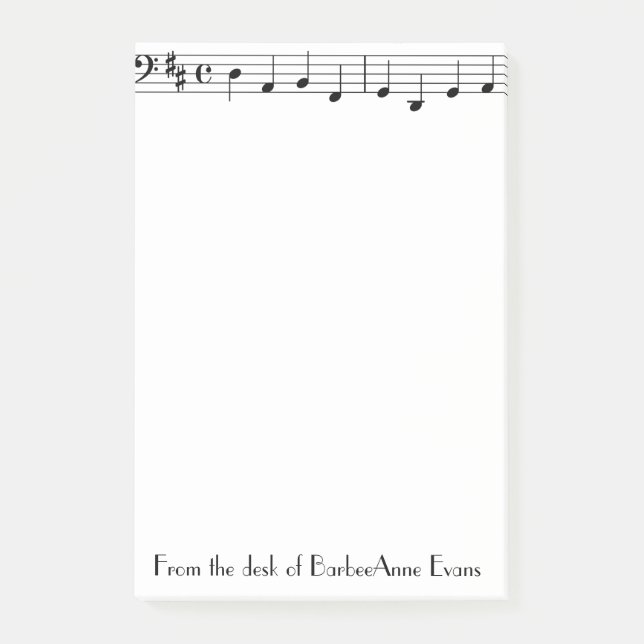 Notas Post-it® Sola barra (Anverso)