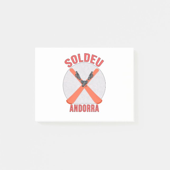Notas Post-it® Soldeu, Andorra (Anverso)