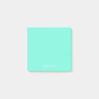 Notas Post-it® solid rich royal mint green
