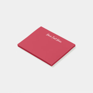 Notas Post-it® sólido clásico Verdadero rojo