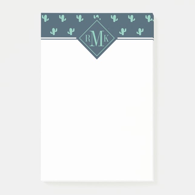 Notas Post-it® Solo modelo del cactus (Anverso)