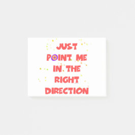 NOTAS POST-IT® SÓLO PONGAMOS EN LA DIRECCIÓN CORRECTA