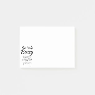 Notas Post-it® Solo soy Bossy