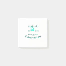 Notas Post-it® sombrero turquesa despedida de soltera Après-ski n