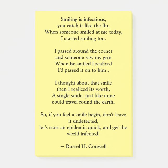 Notas Post-it® Sonrisa (Anverso)