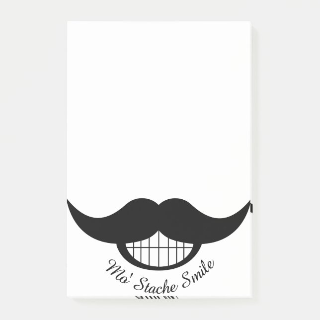 Notas Post-it® Sonrisa de bigote (Anverso)