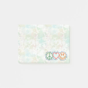 Notas Post-it® Sonrisa del amor de la paz
