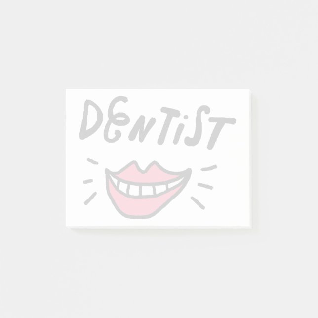Notas Post-it® Sonrisa dentista (Anverso)