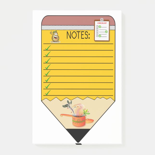 Notas Post-it® Sopa de patatas con Post-it Notes (Anverso)