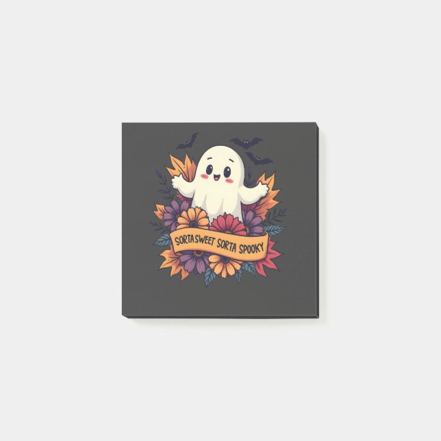 Notas Post-it® Sorta Sweet Sorta Spooky Halloween Fall Love (Anverso)