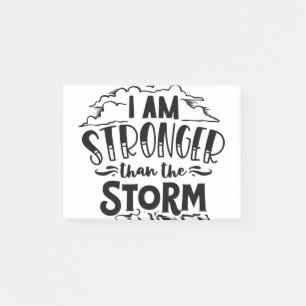 Notas Post-it® Soy Más Fuerte Que La Tormenta