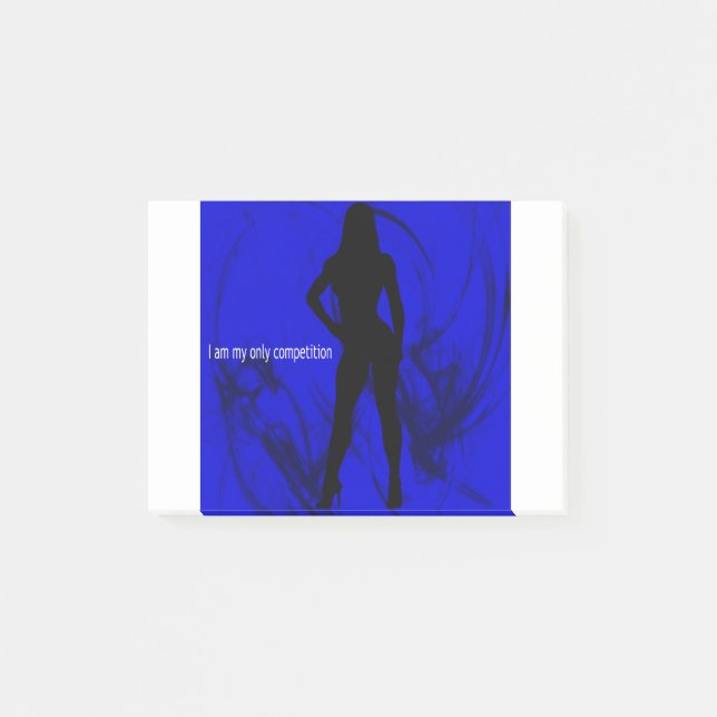 Notas Post-it® Soy mi única competencia - Fitness / Culturista (Anverso)
