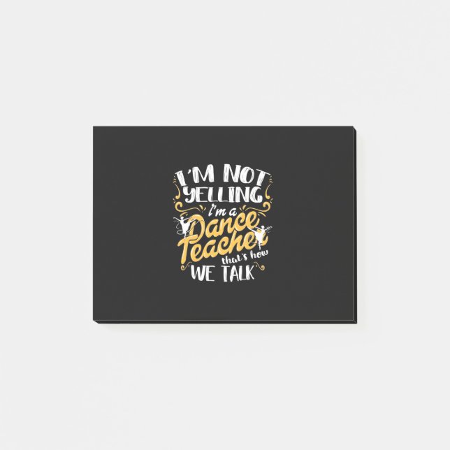 Notas Post-it® Soy Profesora De Baile (Anverso)