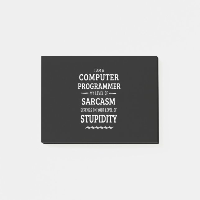 Notas Post-it® Soy Programador De Computadoras (Anverso)