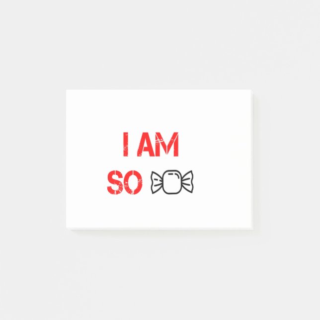 Notas Post-it® Soy tan dulce (Anverso)