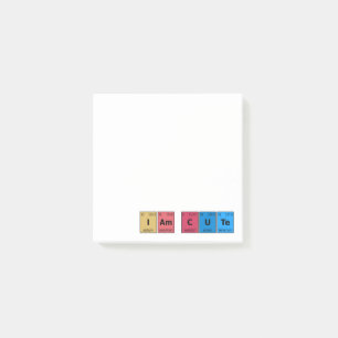 Notas Post-it® Soy una tabla periódica corta