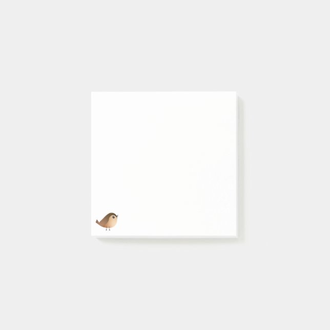 Notas Post-it® Sparrow Bird Cartoon  (Anverso)