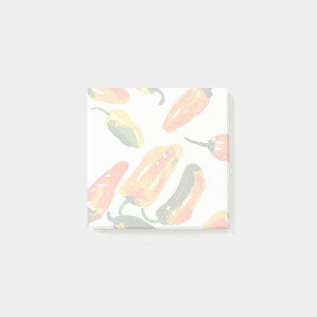 Notas Post-it® Spicy Thoughts Colorful Pepper Sticky Notes  (Anverso)