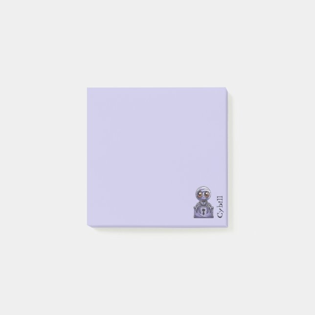 Notas Post-it® Spider Tombstone Purple (Anverso)