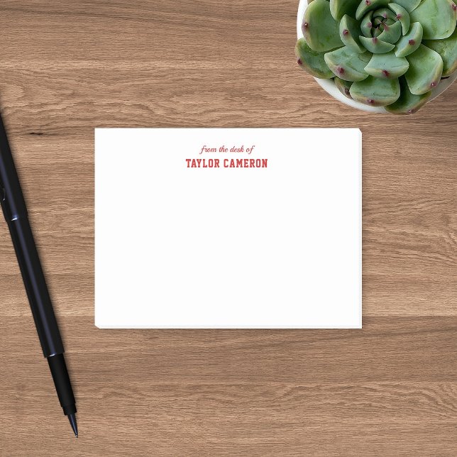 Notas Post-it® Sporty Varsity Style From The Desk Of (Subido por el creador)