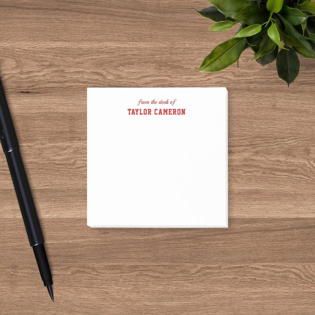 Notas Post-it® Sporty Varsity Style From The Desk Of (Subido por el creador)