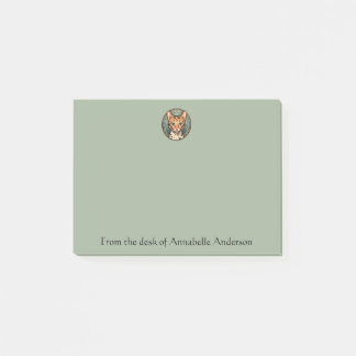 Notas Post-it® Spotted Art Nouveau Cat Personalize Notes