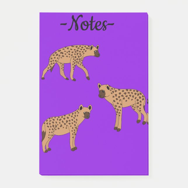 Notas Post-it® Spotted Hyenas (Anverso)