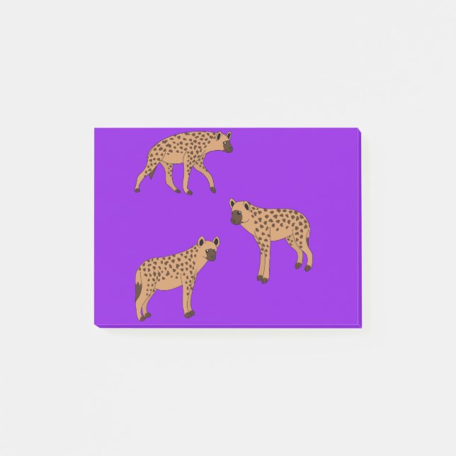 Notas Post-it® Spotted Hyenas (Anverso)