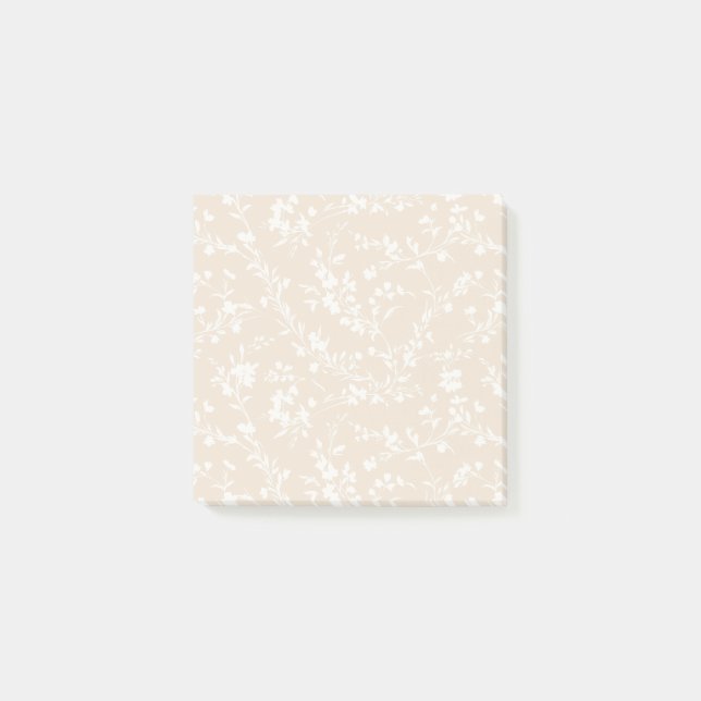 Notas Post-it® Spring Sprigs Neutral - Soft Linen (Anverso)