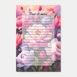 Notas Post-it® Spring Zen Sunrise Pink Blossom Garden