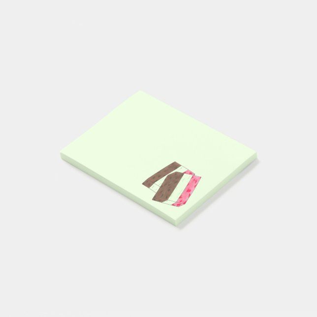 Notas Post-it® Spumoni Italiano Gelato Helado Spumone (En perspectiva)