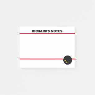 Notas Post-it® Squash ball Post-it® Notes para mensajes pegajosos