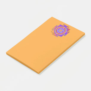 Notas Post-it® Sri Yantra - Diseño de símbolo del hinduismo 1