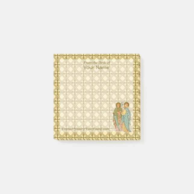 Notas Post-it® SS. Simón y jude (RLS 16, estilo 2) 3"x3" (Anverso)