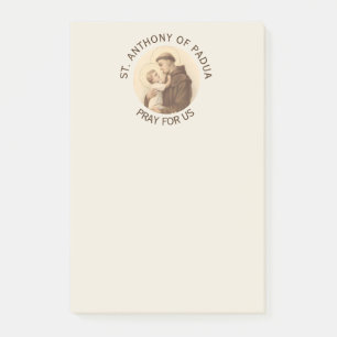 Notas Post-it® St Anthony del bebé Jesús de Padua