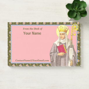 Notas Post-it® St. Audrey (Etheldreda) (P 003) 10"x6"