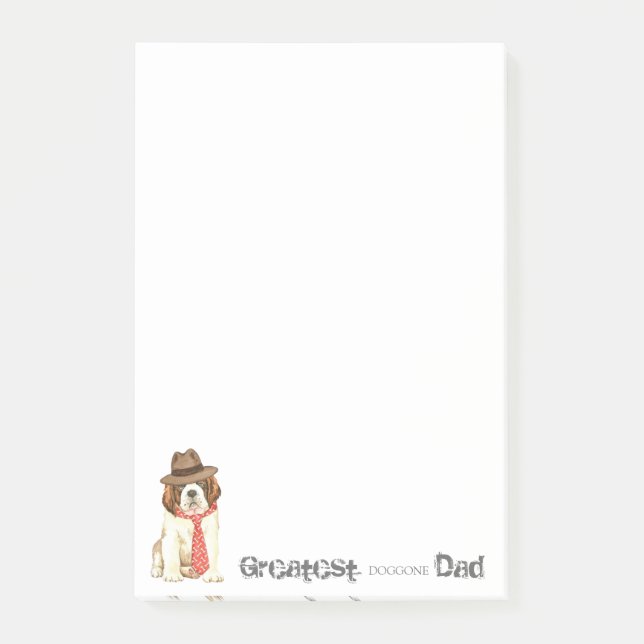 Notas Post-it® St. Bernard Dad (Anverso)