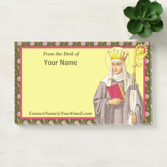 Notas Post-it® St. Etheldreda (Audrey) (P 003) 10"x6" (Oficina)