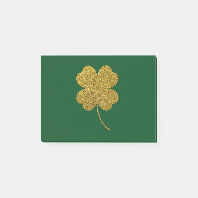 Notas Post-it® St. Patrick's Day Shamrock (Anverso)