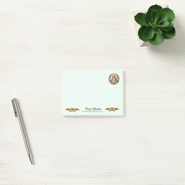 Notas Post-it® St. Philomena (BK 005) 4"x3" (Oficina)
