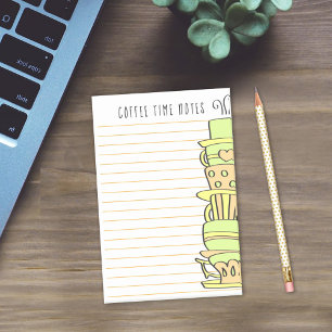 Notas Post-it® Stacked Colorful Pastel Fancy Cups Template