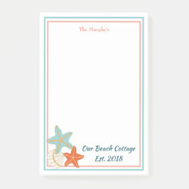 Notas Post-it® Starfish And Sea Shell