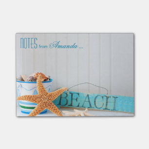 Notas Post-it® Starfish Beach Personalizado