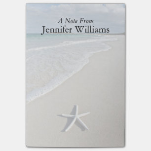 Notas Post-it® Starfish En Una Playa Remota