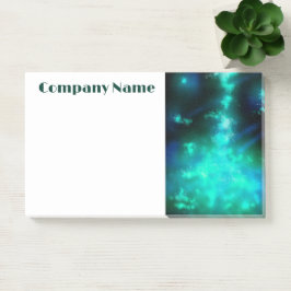Notas Post-it® Starry Night Sky de esmeralda verde