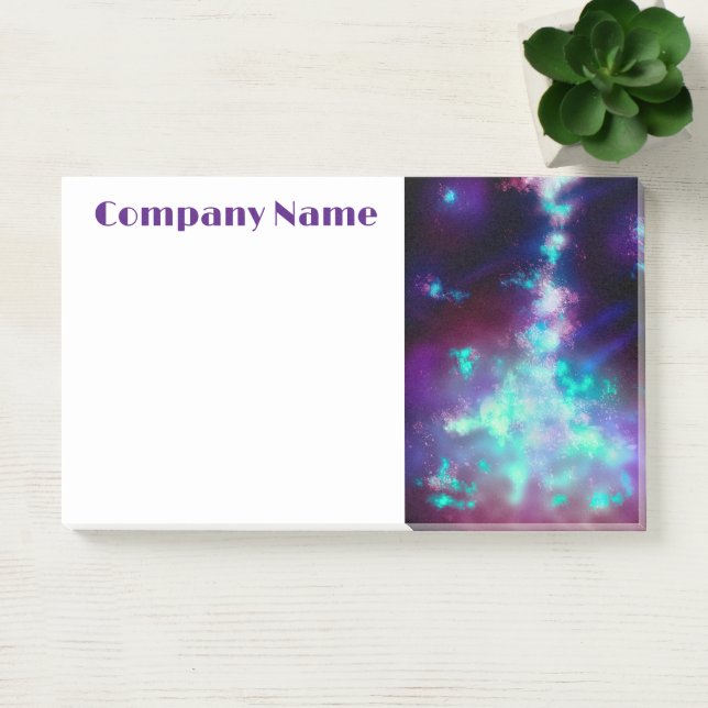Notas Post-it® Starry Night Sky Neon Lights (Oficina)