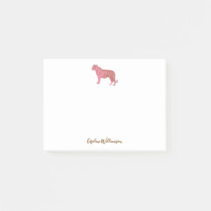 Notas Post-it® Stationery personalizada con guión simple de tigre