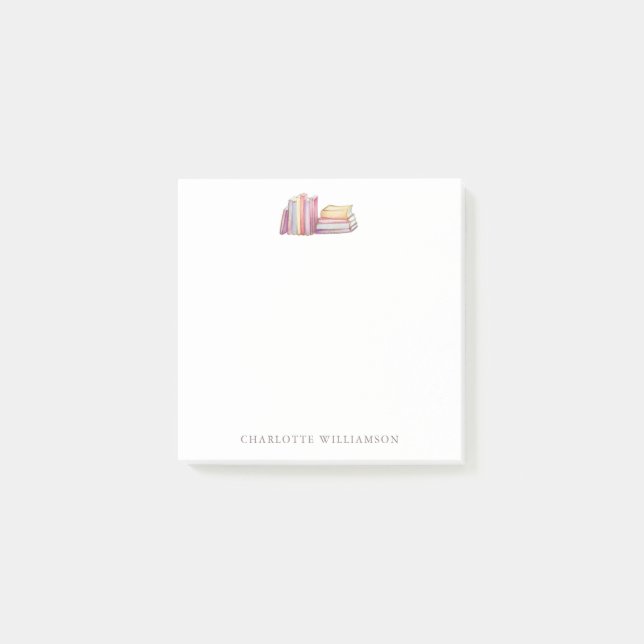 Notas Post-it® Stationery personalizada para acuarela de amantes  (Anverso)